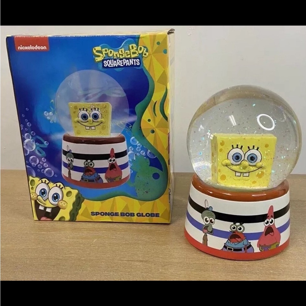 SPONGE BOB SQUAREPANTS  SNOW  GLOBE SPONGE BOB GLOBE NEW - Picture 11 of 11